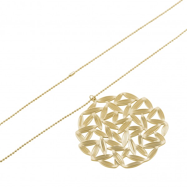 Edelstahlkette "Blume"