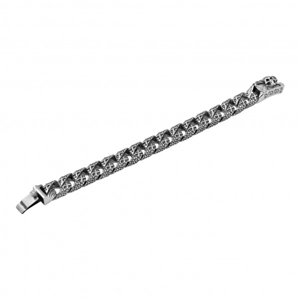Edelstahlarmband "Totenkopf"