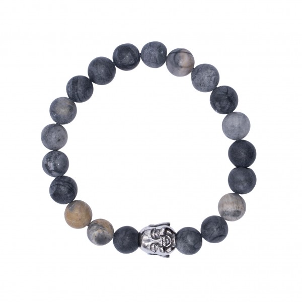Picasso Jaspissteinarmband "Buddhakopf"