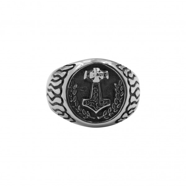 Edelstahlring "Thorshammer"