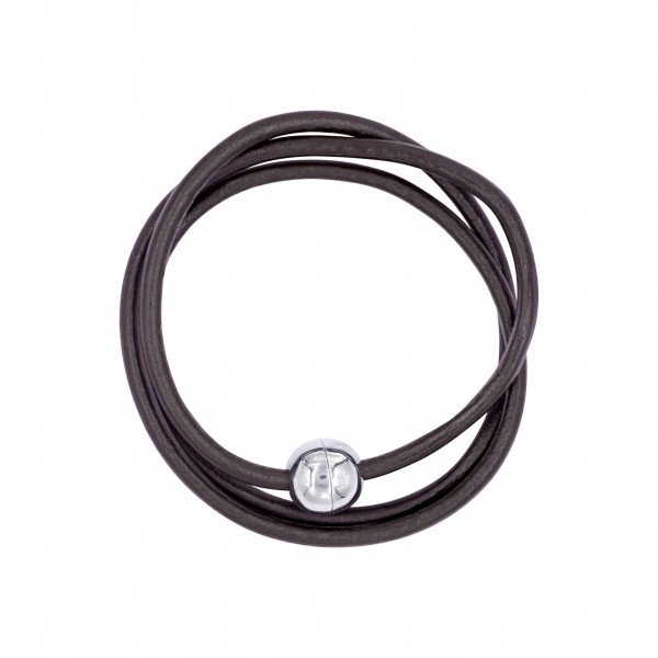 Lederarmband mit Edelstahlverschluss