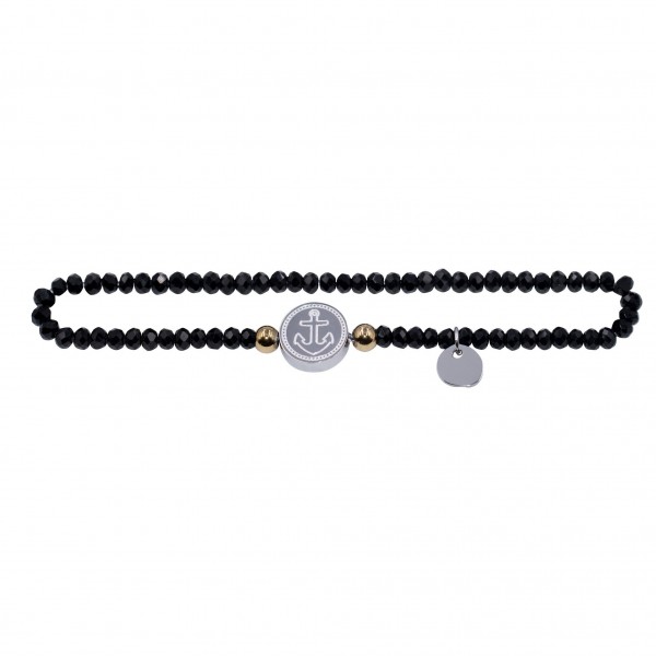 Glassteinarmband "Anker"