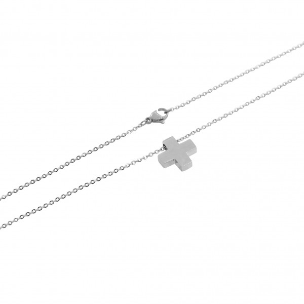Edelstahlkette "Kreuz"