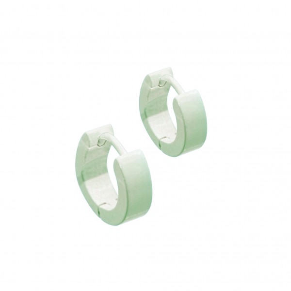 Edelstahl Creolen "Mint"