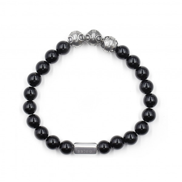 Onyxsteinarmband
