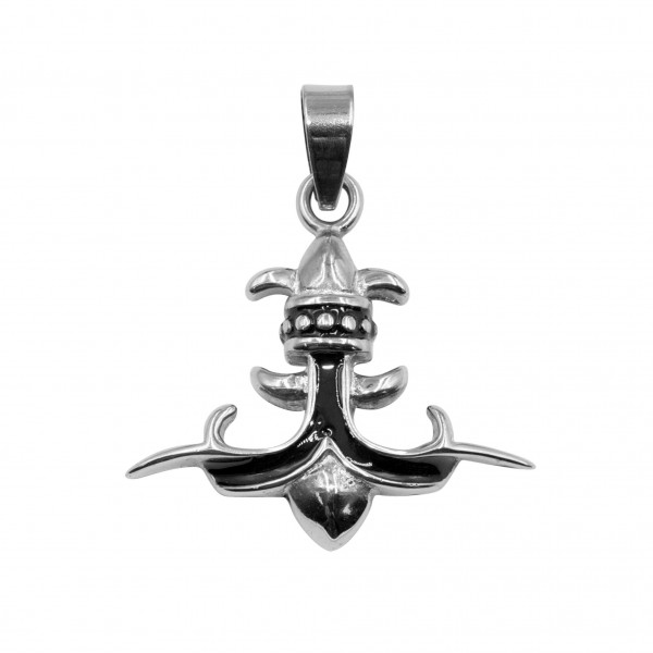 Edelstahlanhänger "Fleur de lis"