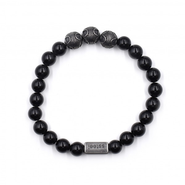 Onyxsteinarmband