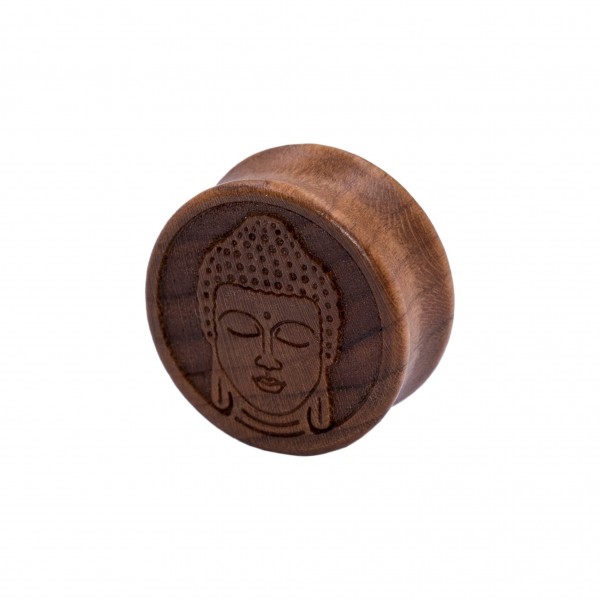 Holzplug "Buddhakopf"