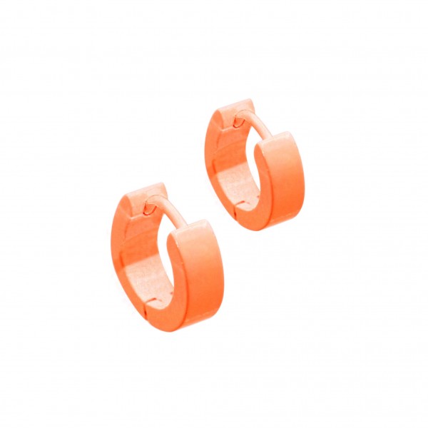 Edelstahl Creolen "Orange"