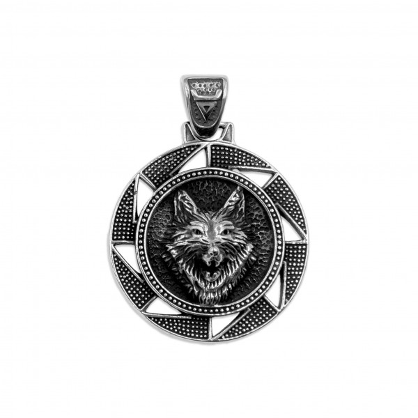 Edelstahlanhänger "Wolf/Keltisch"