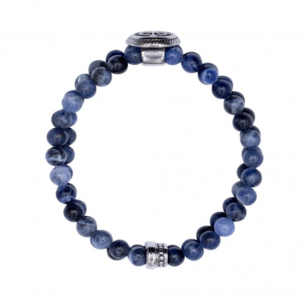 Sodalithsteinarmband "Kompass"