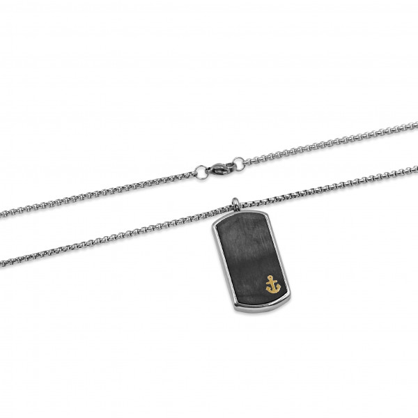 Edelstahlkette mit Anhänger "Anker"
